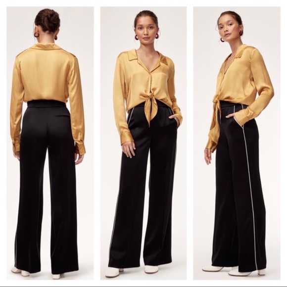 Aritzia Wilfred Clarisse Satin Pants Size 6